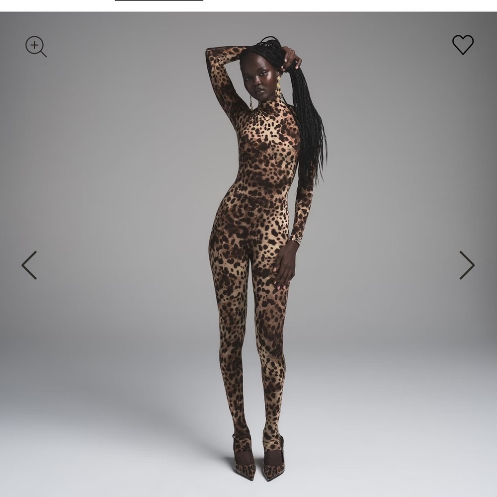 SKIMS x Dolce & Gabbana Catsuit Leopard